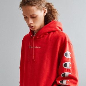 Red Champion Repeat Hoodie - Large
